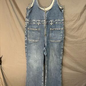 American Eagle Outfitters Blue Denim Jumpsuit